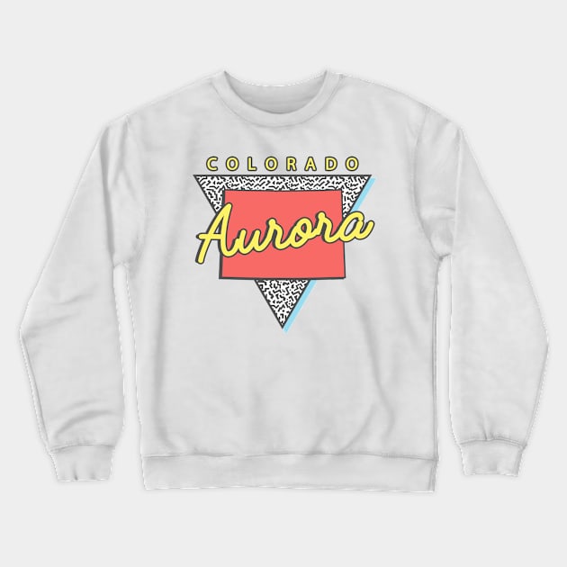 Aurora Colorado Triangle Crewneck Sweatshirt by manifest